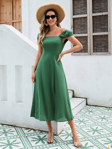 Women's Linen-Cotton Midi Dress