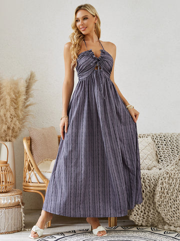 Bohemian Halter Maxi Dress