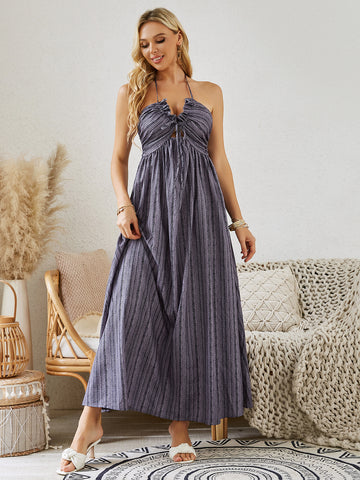 Bohemian Halter Maxi Dress